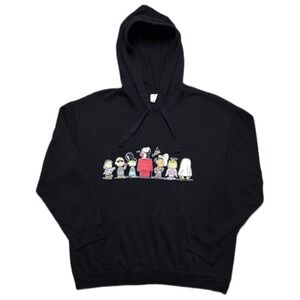 Peanuts‎ Snoopy Charlie Brown Halloween Hoodie Sweatshirt Womens XL Black